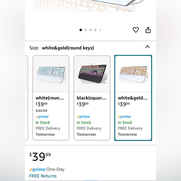 Magegee Mechanical Typewriter Style Keyboard - Picture 2 of 2